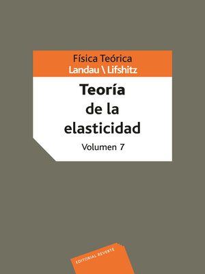 cover image of Física teórica.Teoría de la elasticidad